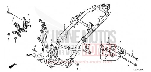 CARROSSERIE DE CHASSIS NSC110MPDC de 2012